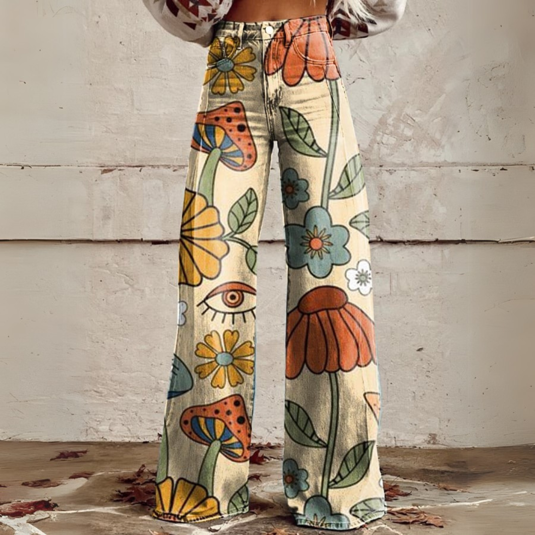 DAGMAR™ | Boho Vintage Weitbeinige Hose