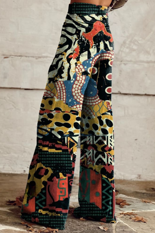 ELFRIEDE™ | Boho Vintage Weitbeinige Hose