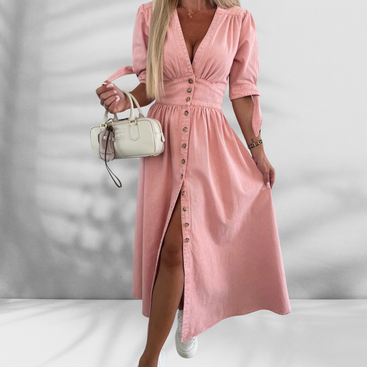 CHARLOTTE™ | Jeans-Hemdkleid