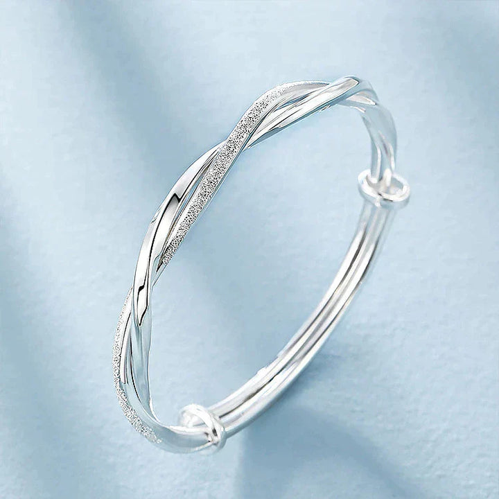 LINA™ | Geflochtenes Silberarmband, elegant
