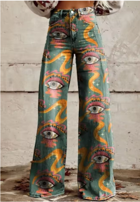 VERONIKA™ | Boho Vintage Weitbeinige Hose