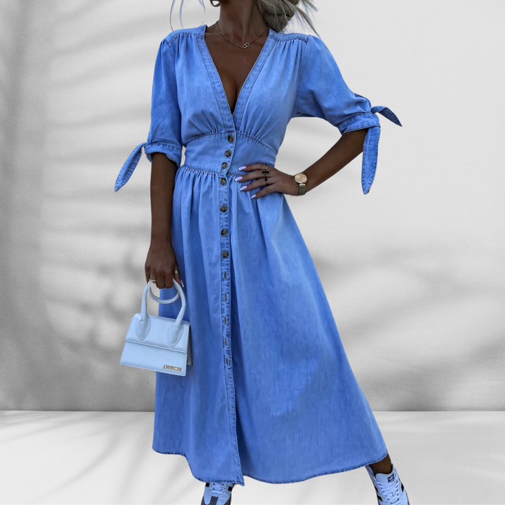 CHARLOTTE™ | Jeans-Hemdkleid