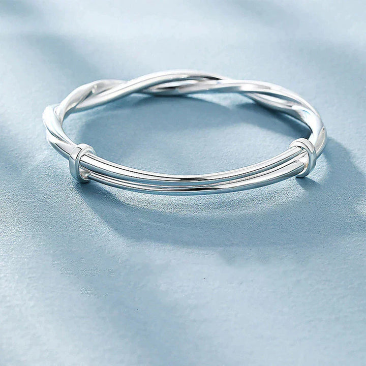 LINA™ | Geflochtenes Silberarmband, elegant