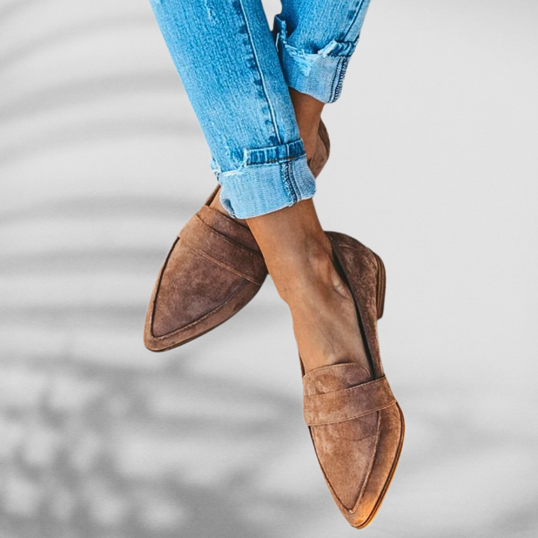 MALINA™ | Wildleder-Loafer mit spitzer Form