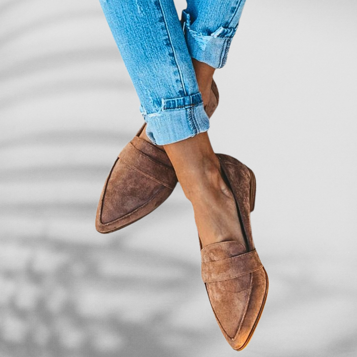MALINA™ | Wildleder-Loafer mit spitzer Form