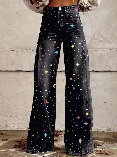 GUNDULA™ | Boho Vintage Weitbeinige Hose