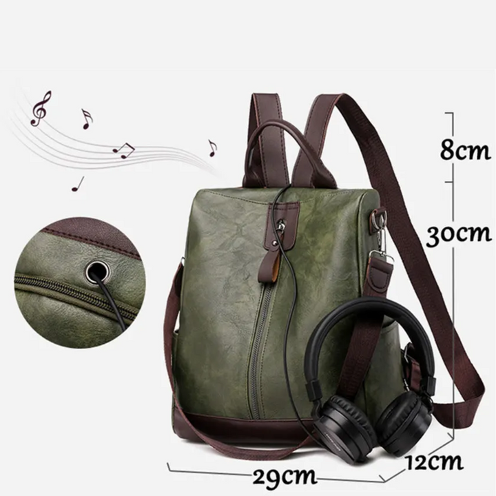 MOIRA™ | MULTIFUNKTIONALER LEDERRUCKSACK