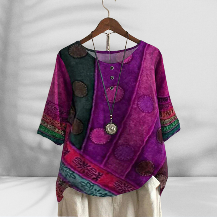 LEONORA™ | Boho-Top aus Bio-Baumwolle