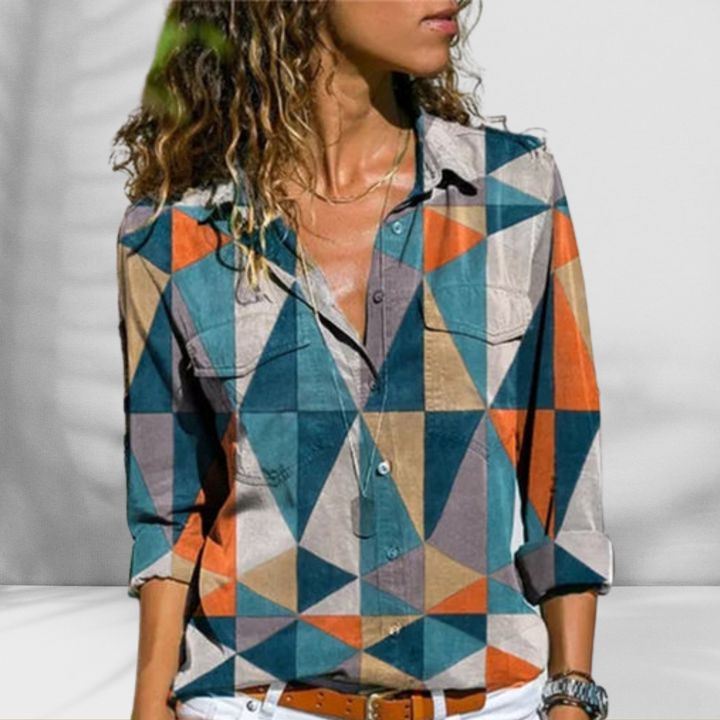 HAZEL™ | Leichte Bluse mit Leinenoptik