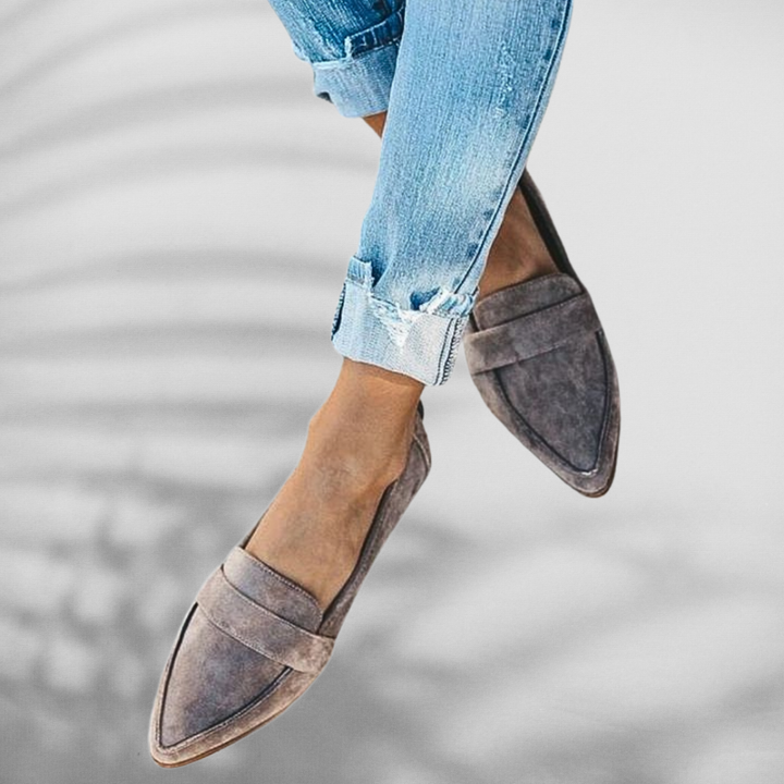 MALINA™ | Wildleder-Loafer mit spitzer Form