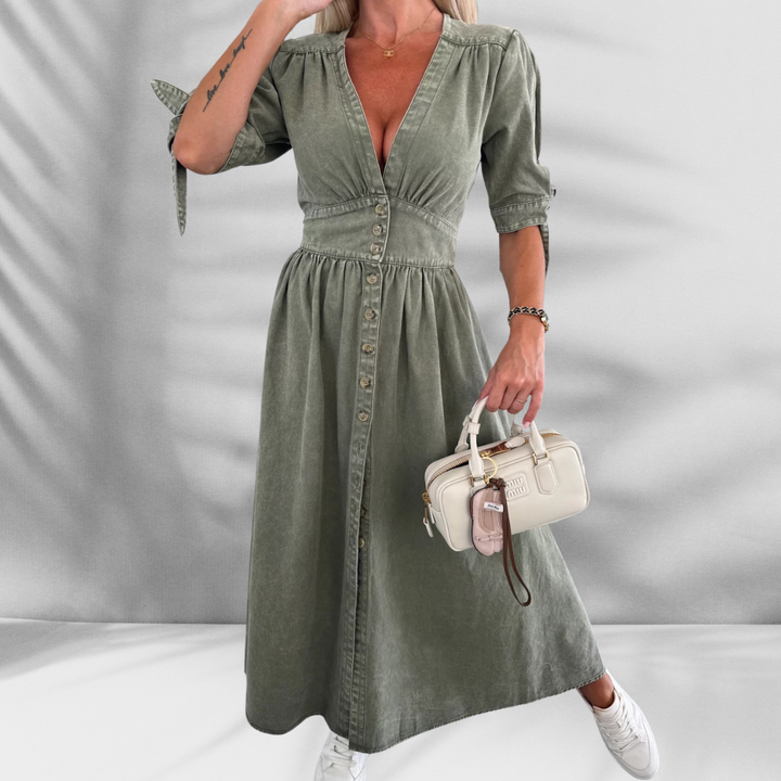CHARLOTTE™ | Jeans-Hemdkleid