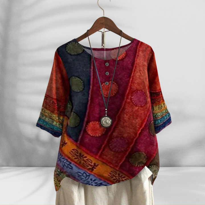 LEONORA™ | Boho-Top aus Bio-Baumwolle