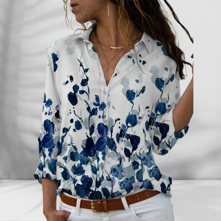 HAZEL™ | Leichte Bluse mit Leinenoptik