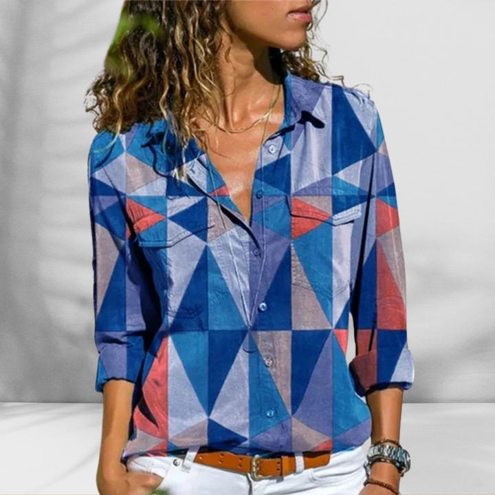 HAZEL™ | Leichte Bluse mit Leinenoptik
