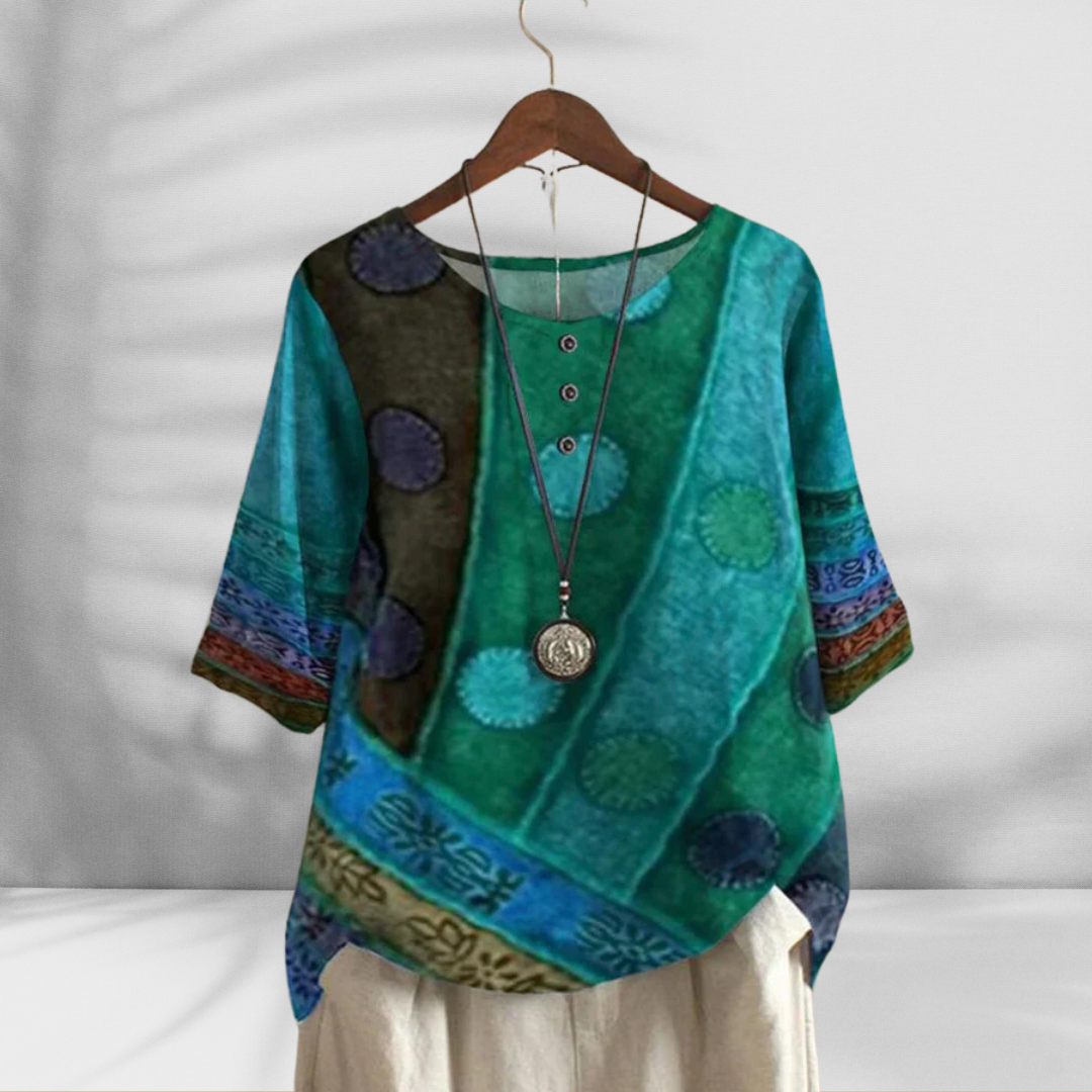 LEONORA™ | Boho-Top aus Bio-Baumwolle