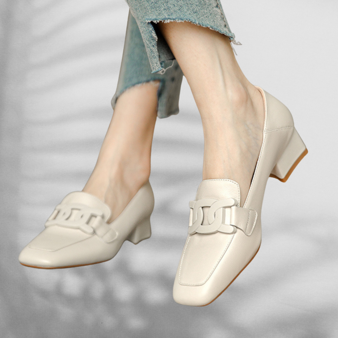 MELANIE™ | Elegante Loafer mit dekorativer Kette