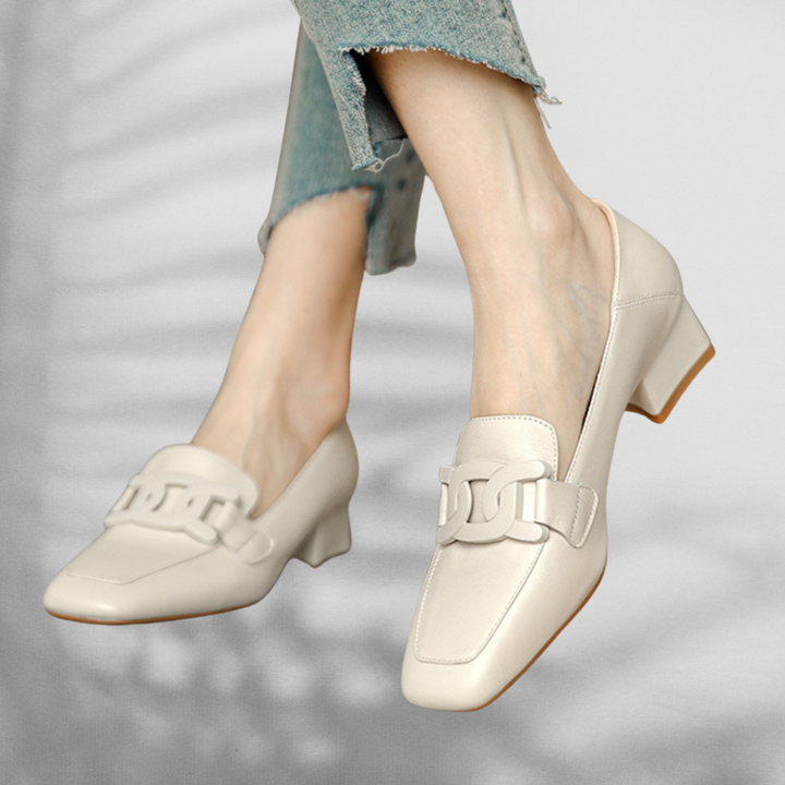 MELANIE™ | Elegante Loafer mit dekorativer Kette
