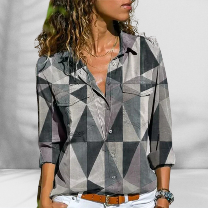 HAZEL™ | Leichte Bluse mit Leinenoptik