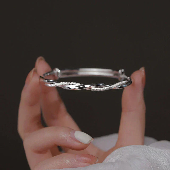 LINA™ | Geflochtenes Silberarmband, elegant