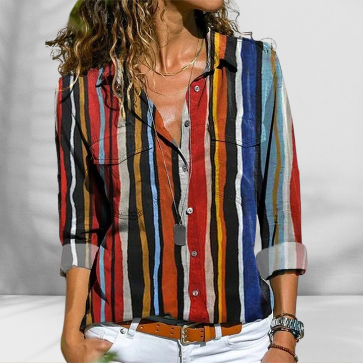 HAZEL™ | Leichte Bluse mit Leinenoptik
