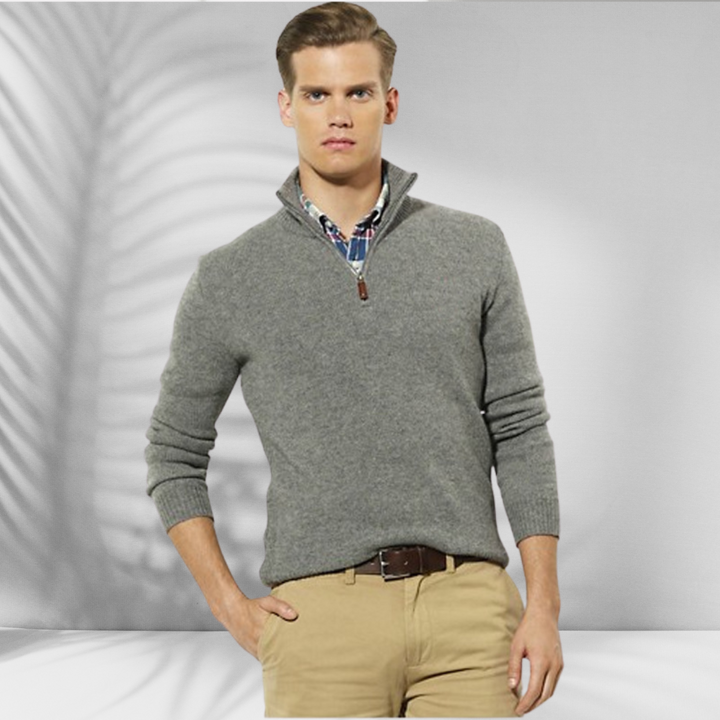 MATTHIAS™ | Reißverschluss-Pullover aus Baumwolle