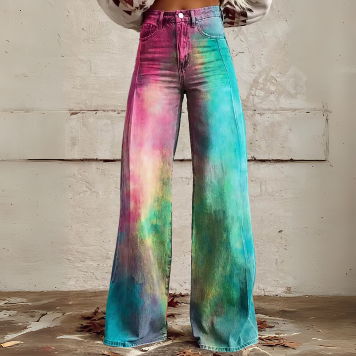 LENI™ | Boho Vintage Weitbeinige Hose