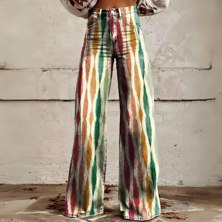 HEIKE™ | Boho Vintage Weitbeinige Hose