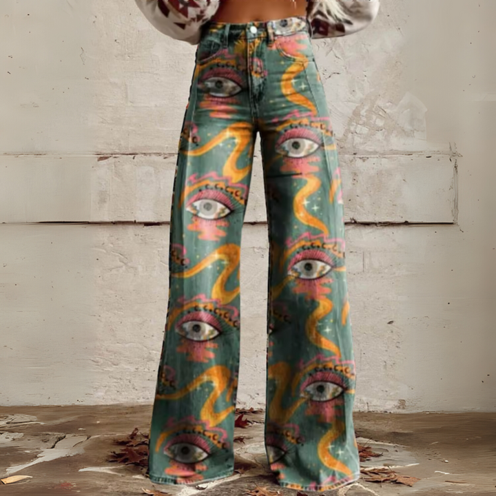 VERONIKA™ | Boho Vintage Weitbeinige Hose
