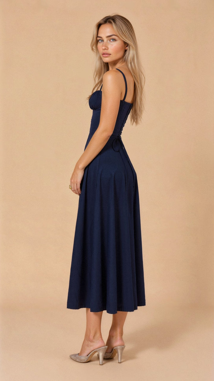 KIANA™ | Blumenkleid mit Corsagenoberteil und Schlitz