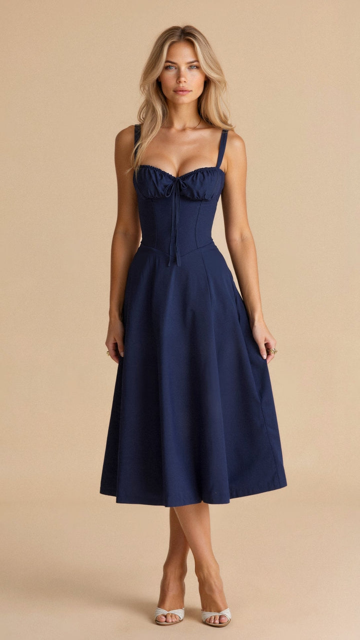 KIANA™ | Blumenkleid mit Corsagenoberteil und Schlitz