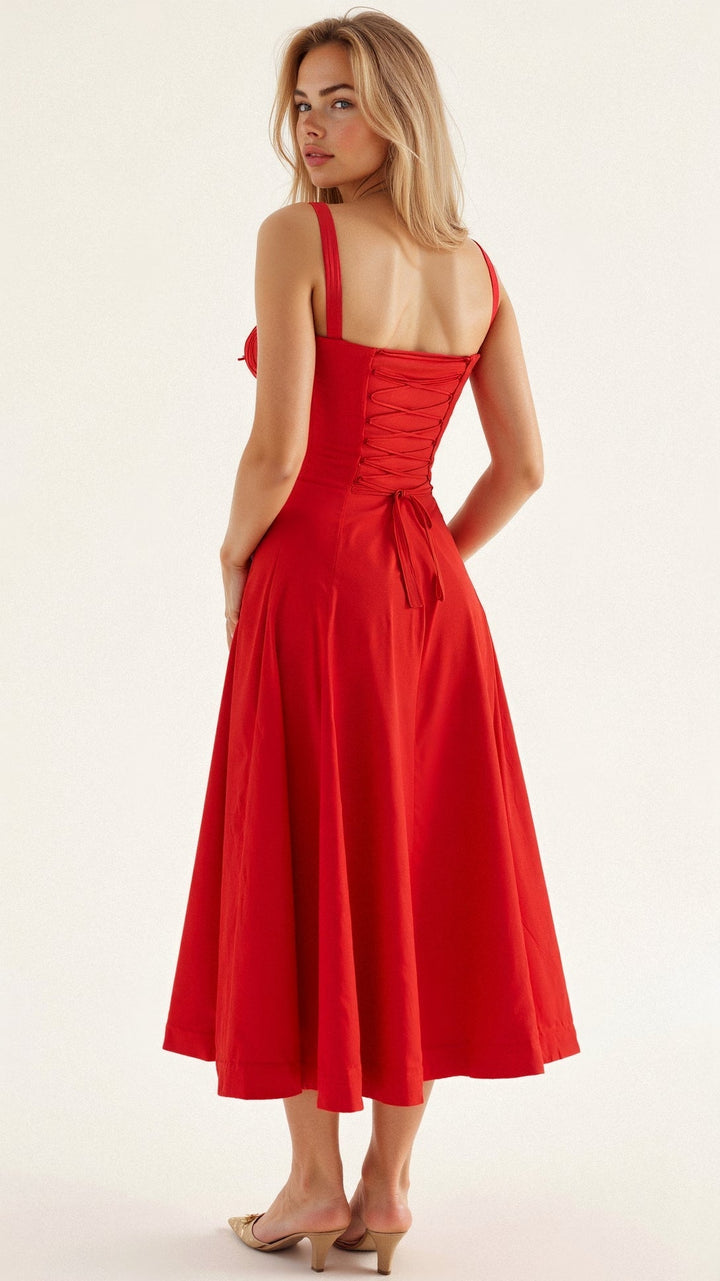 KIANA™ | Blumenkleid mit Corsagenoberteil und Schlitz
